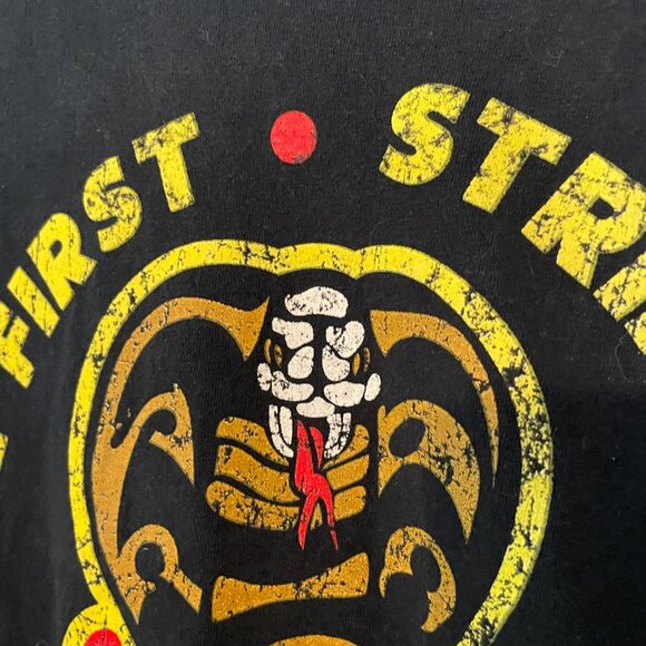 COBRA KAI Strike First Hard No Mercy T-Shirt Ripple Junction Mens Size Large - Picture 5 of 7